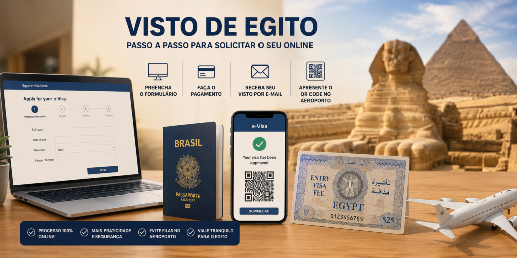 Como Tirar o Visto para o Egito em 2026: Passo a Passo Completo para Brasileiros