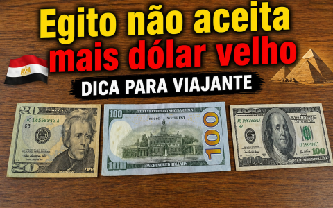 Muitos turistas só descobrem no Egito : notas antigas de dólar não são aceitas.