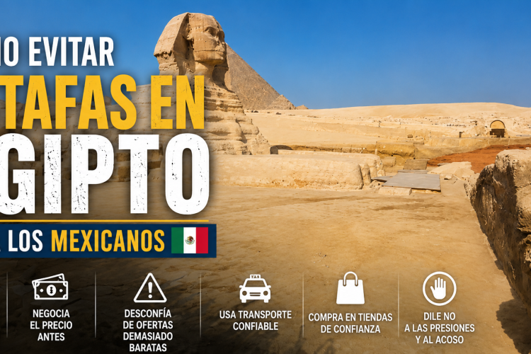 estafas en Egipto para los mexicanos
